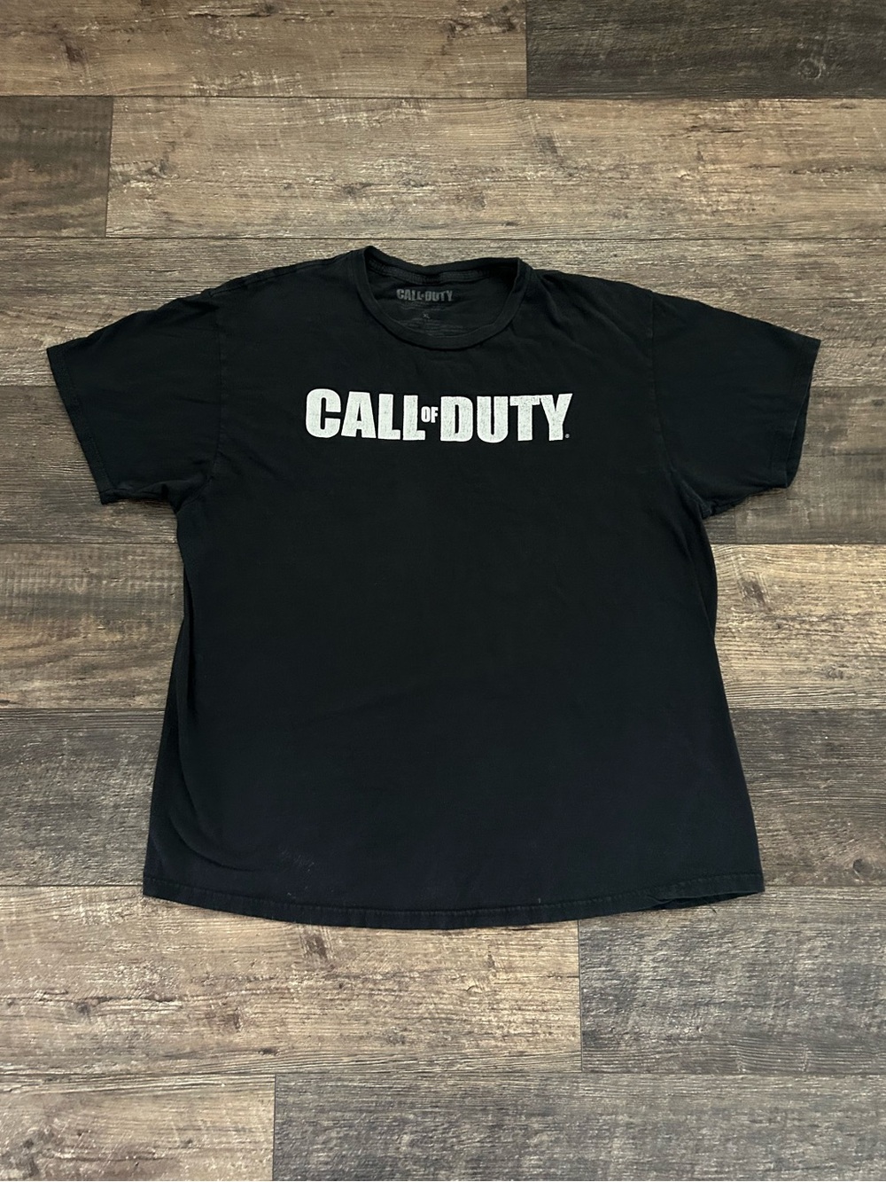 Call of Duty T-Shirt Men’s XL Black Official Logo Gaming Tee Crew Neck FPS Game